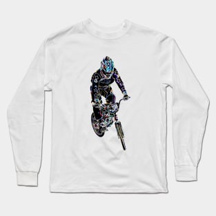 bmx bike race racing racer Long Sleeve T-Shirt